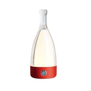 Anna' Modirnation  Wine Bottle Orange LED Table Lamp new in box